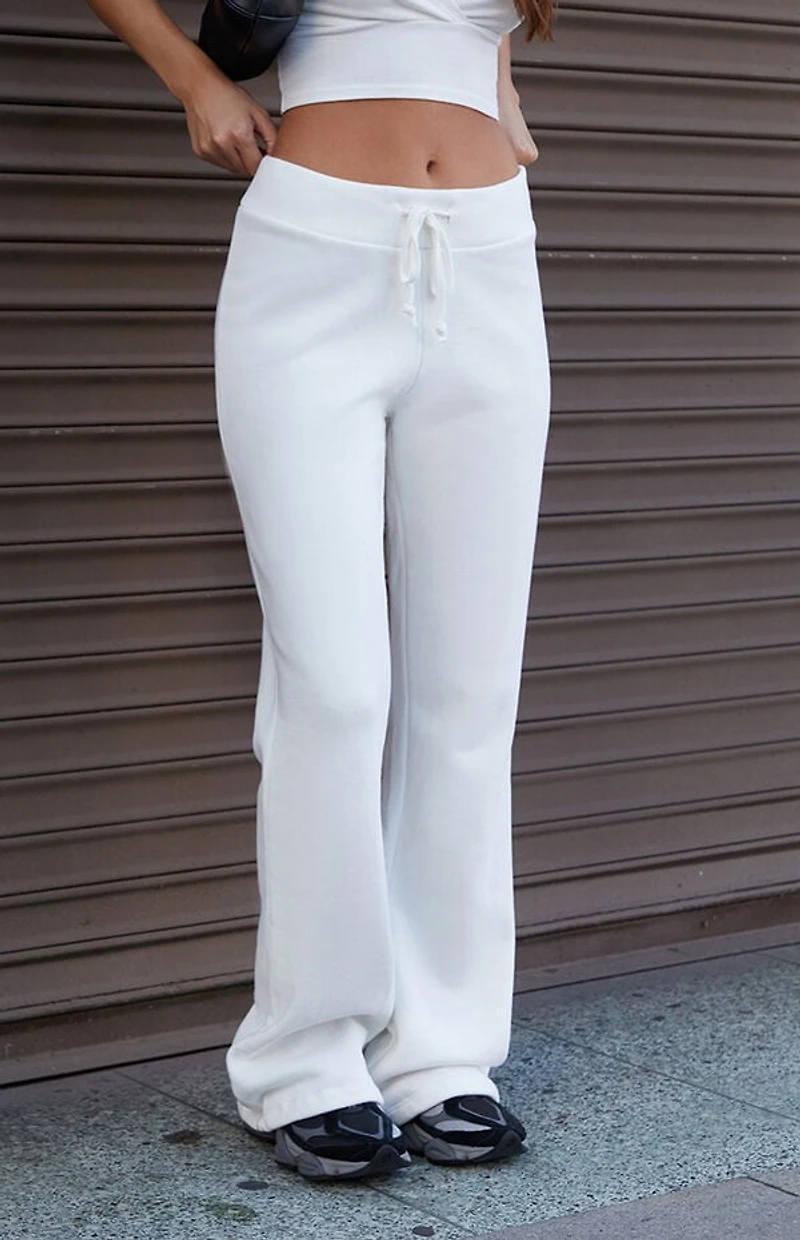 John Galt White Hilary Soft Yoga Pants