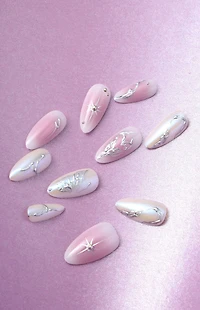 NEVER HAVE I EVER Fairy Wings Almond Press-On Nails