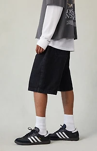 Pacsun Imperial Sports Guild Black Baggy Denim Shorts