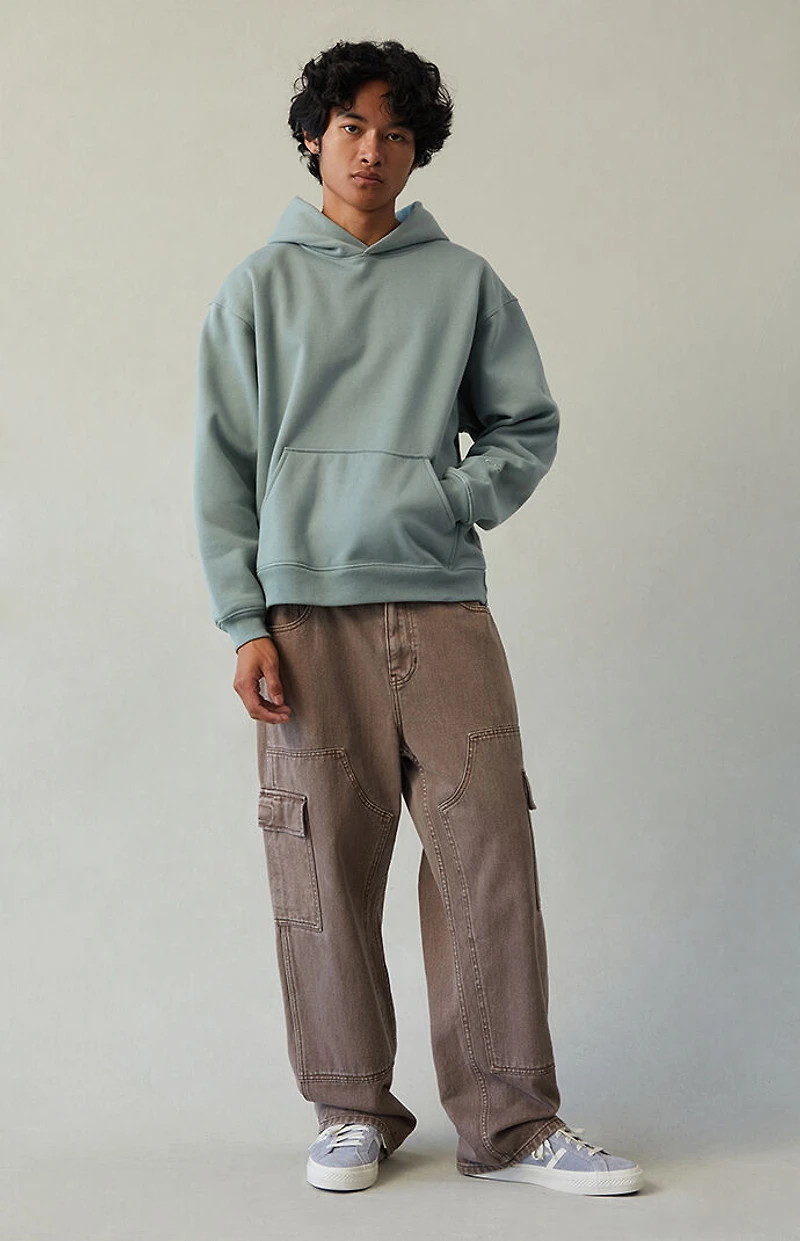 Pacsun Dylan Baggy Jeans Cargo Carpenter Washed Brown