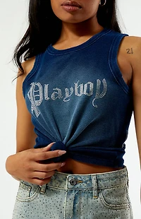 Playboy By PacSun Rhinestone Tank Top