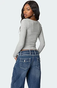 Edikted Josi Layered Ribbed Top