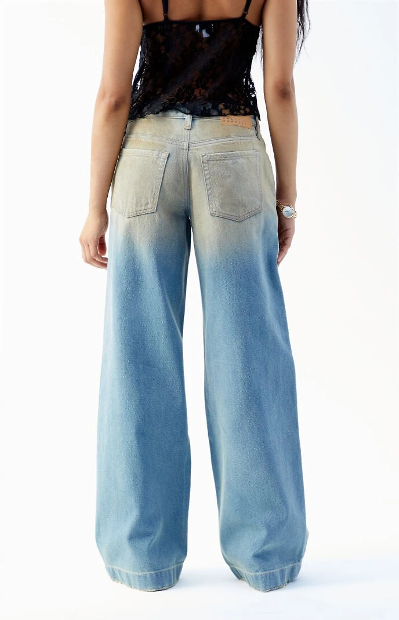 Pacsun Casey Low Rise Baggy Jeans  Mud Wash Indigo Tinted