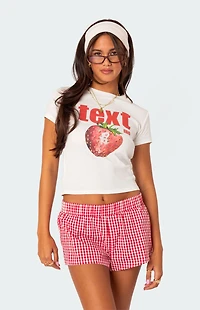 Edikted Text Me Graphic T-Shirt