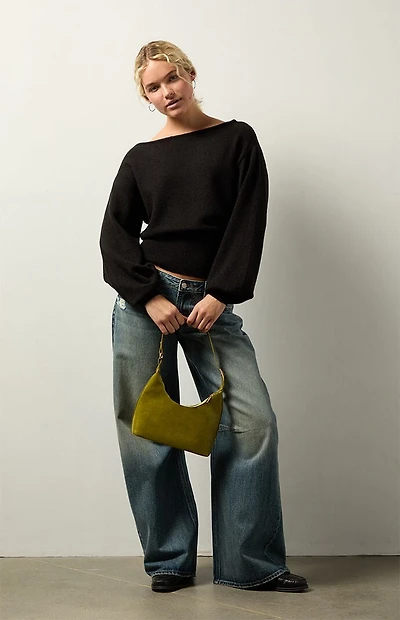 Your Favorite Harley Off-The-Shoulder Sweater