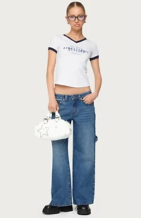 Edikted Petite Carpenter Low Rise Jeans
