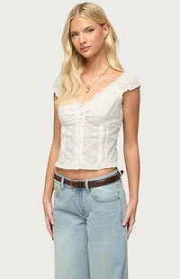 Edikted Dolsy Button Up Top