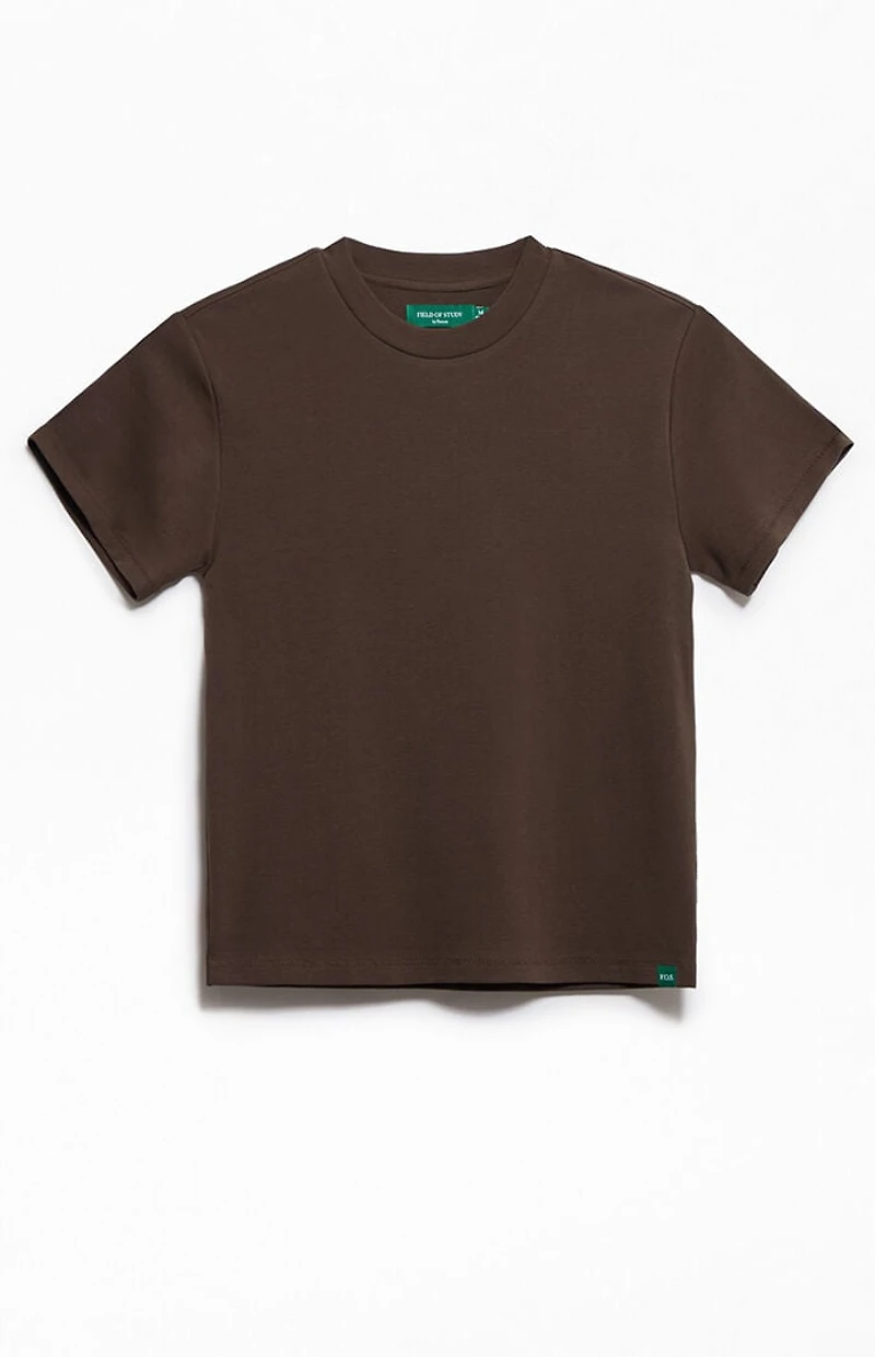 FIELD OF STUDY by Pacsun Brown Muscle T-Shirt