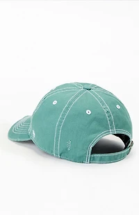 47 Brand Green LA Weathered Strapback Hat