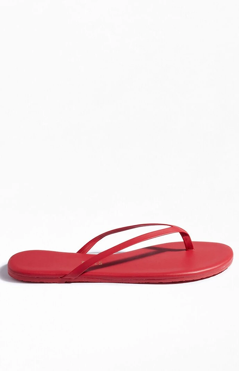 TKEES Women's Red Sandals