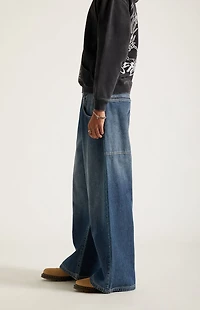 Pacsun Ryder Ultra Baggy Jeans Dark Blue
