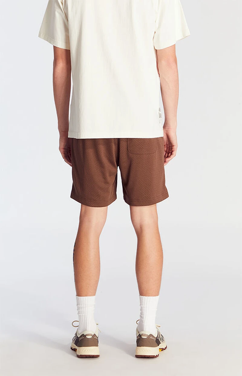 Pacsun Brown Mesh Basketball Shorts