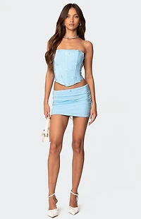 Edikted Lucinda Bow Detail Mini Skirt