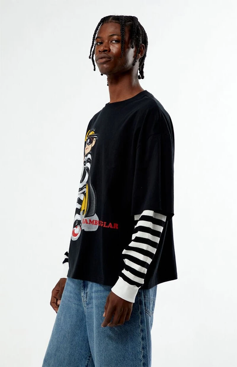 McDonaldland Hamburglar Double Layered Long Sleeve T-Shirt