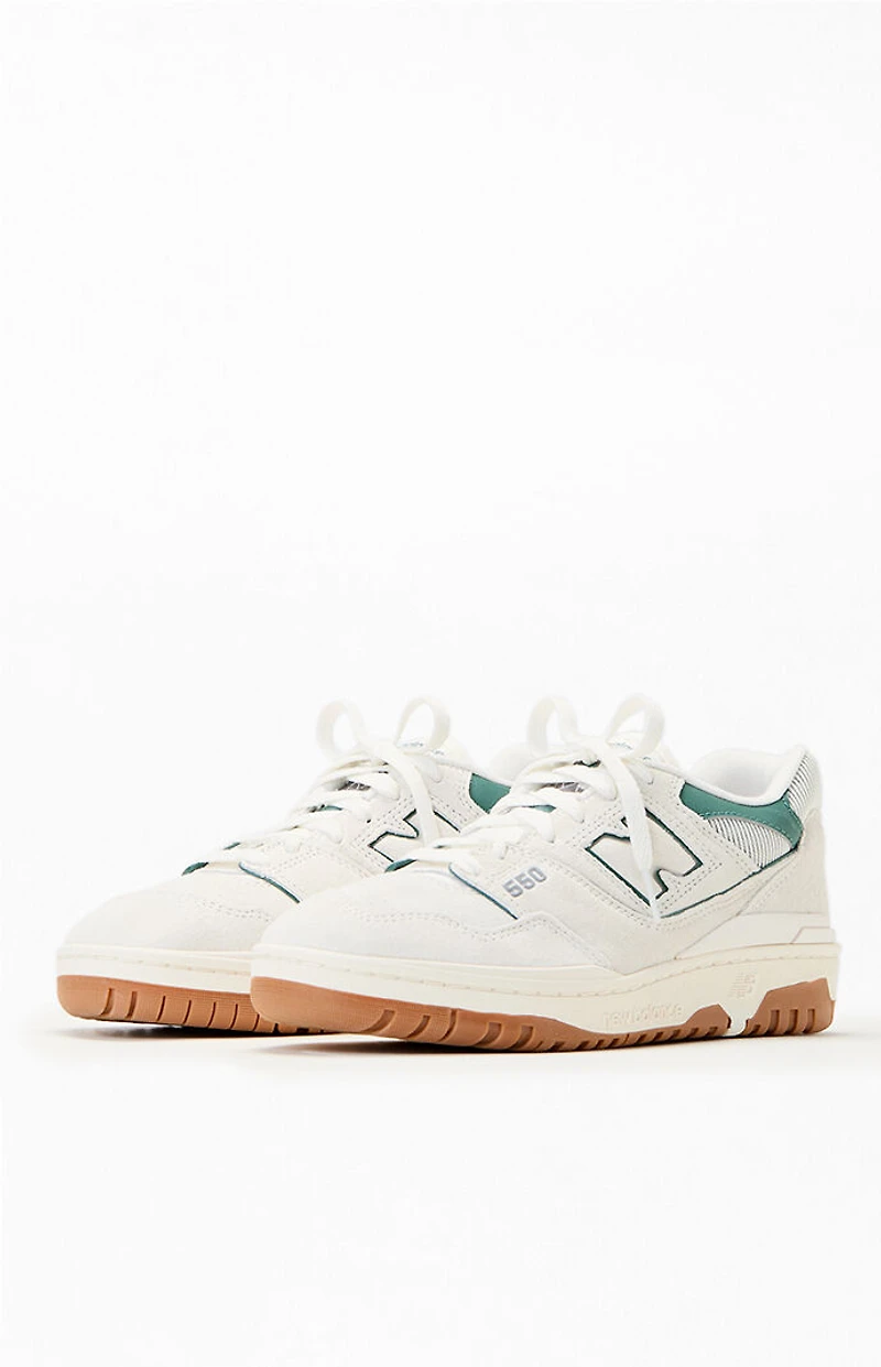 New Balance Women's Teal & White 550 Sneakers