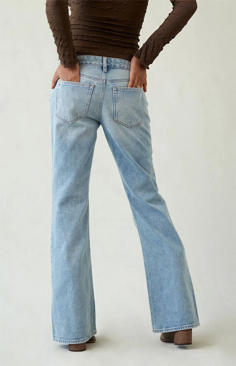 Pacsun Jade Low Rise Bootcut Jeans Light Blue Wash