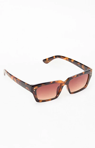 Pacsun Jade Tortoise Rectangle Sunglasses