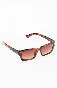 Pacsun Jade Tortoise Rectangle Sunglasses