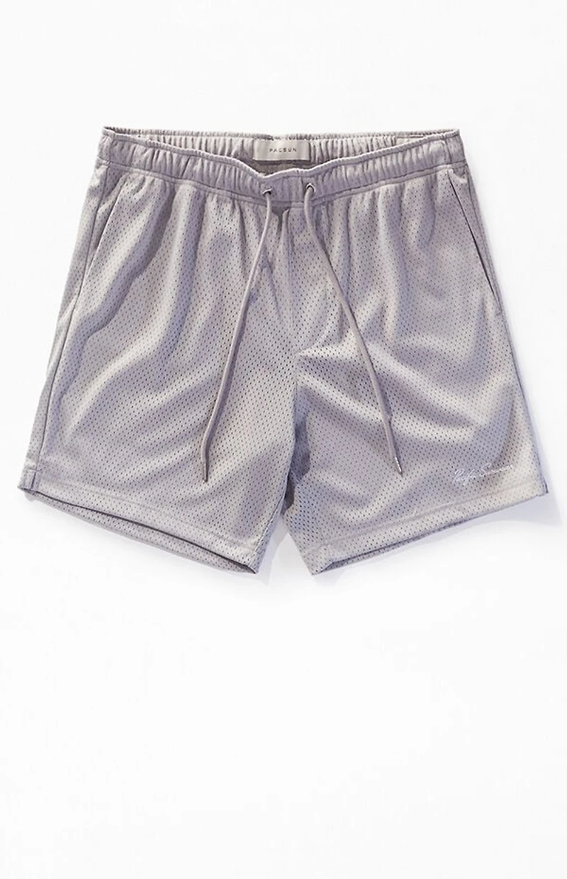 Pacsun Gray Pacific Sunwear Aaron Mesh Volley Shorts
