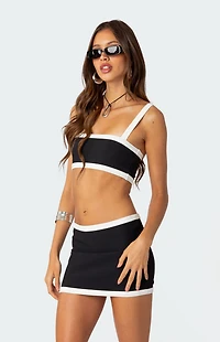 Edikted Sutton Contrast Ribbed Bra Top