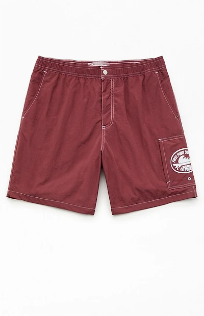 Pacsun Red Rider Baggy 7.5" Swim Trunks