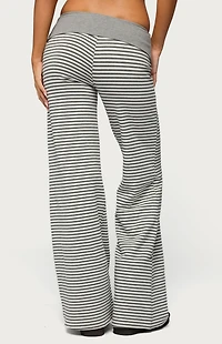 Edikted Meggy Striped Foldover Pants