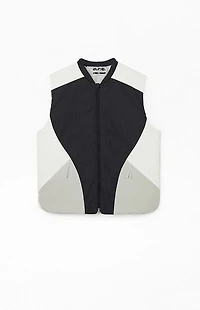 A.R.C. Black Nylon Color Block Vest