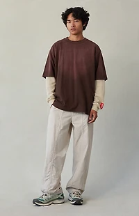 Pacsun Gray Baggy Track Pants
