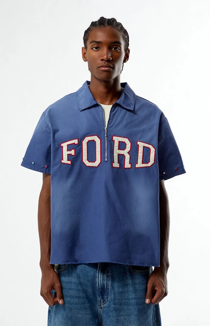 FORD Half Zip Stud Shirt