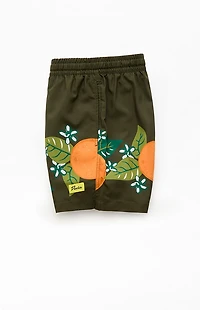 Duvin Design Tropical Orange 4.5" Swim Trunks