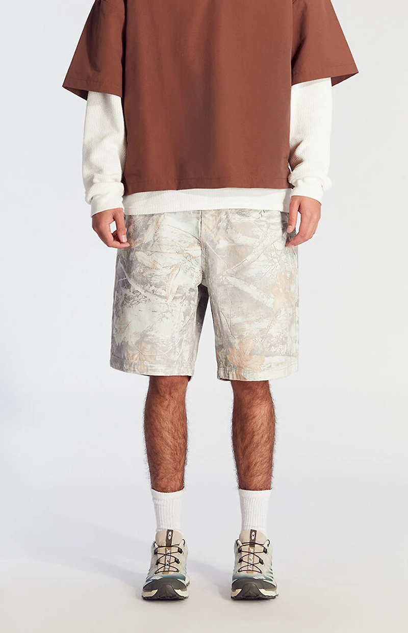 Pacsun Camo Extreme Baggy Denim Shorts