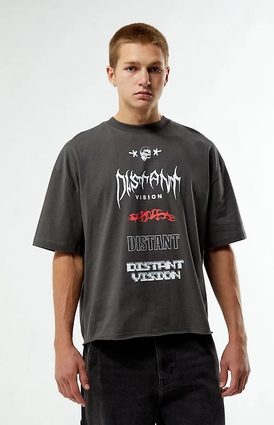 Pacsun Distant Vision Cropped Boxy T-Shirt