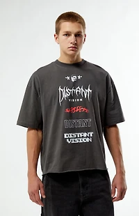 Pacsun Distant Vision Cropped Boxy T-Shirt