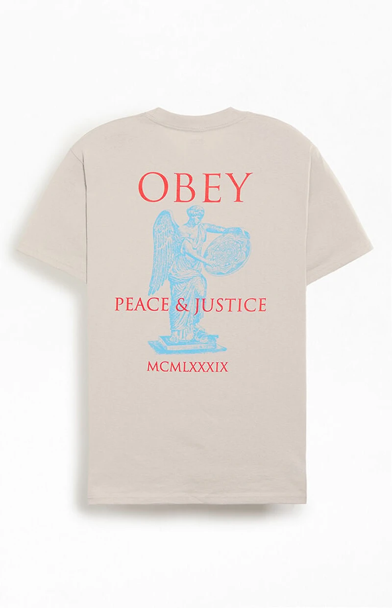 Obey Peace & Justice Statue T-Shirt