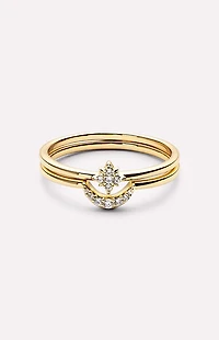 Ana Luisa Sky Moon and Star Rings