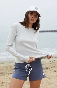 John Galt Silver Tori Basic Long Sleeve Top