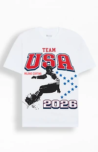 Olympics Milano Cortina Team USA Snowboarding Stars T-Shirt