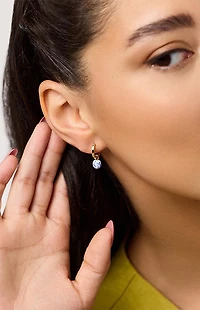 Ana Luisa Lainey Marble Blue Gold Drop Earrings