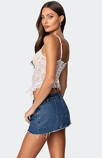 Edikted Nicolette Sheer Lace Corset