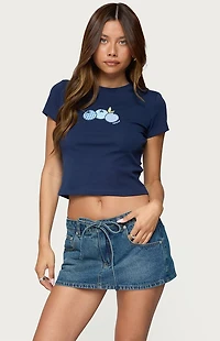 Edikted Bluberry Patch T-Shirt