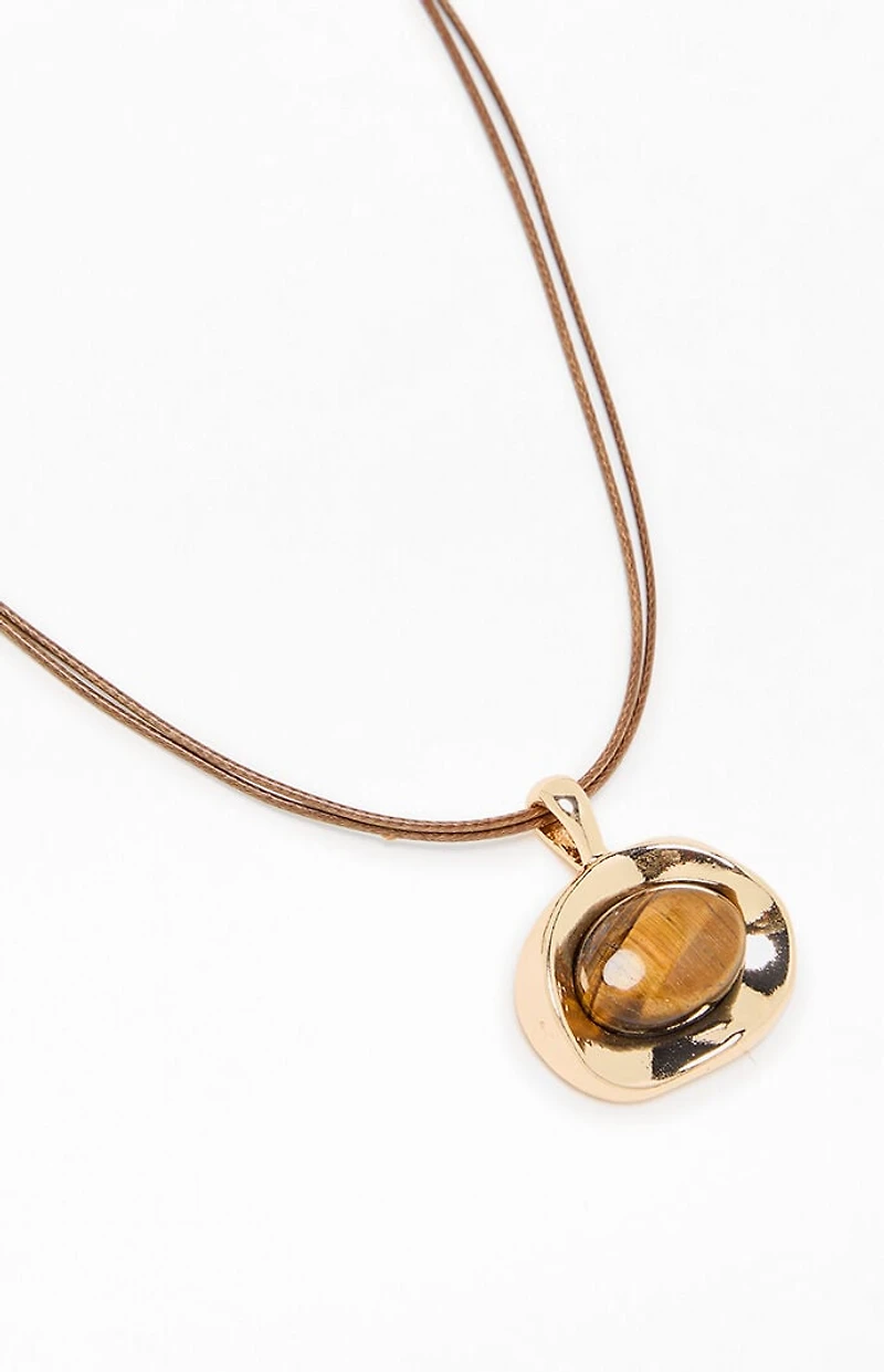 Pacsun Melody Metal Pendant Necklace