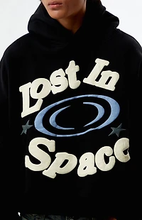 Pacsun Lost Space Puff Graphic Cropped Hoodie