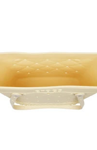 Crocs Yellow Medium Quilted Tote Bag