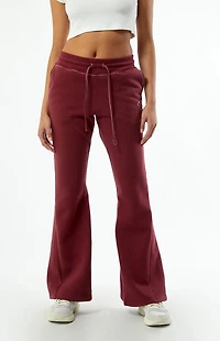 True Religion Joey Mid Rise Big T Flare Sweatpants