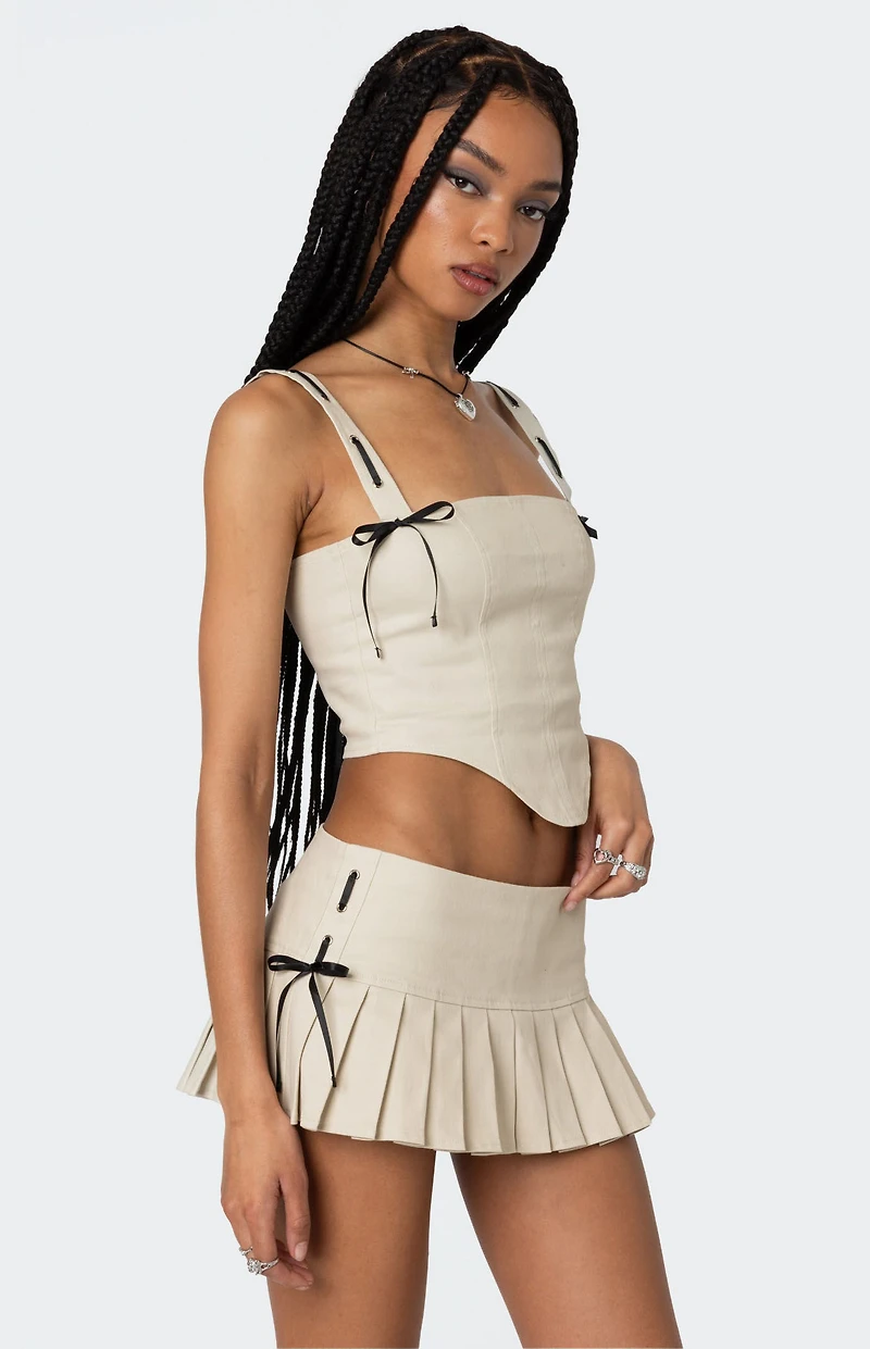 Edikted Margaret Ribbon Bow Corset