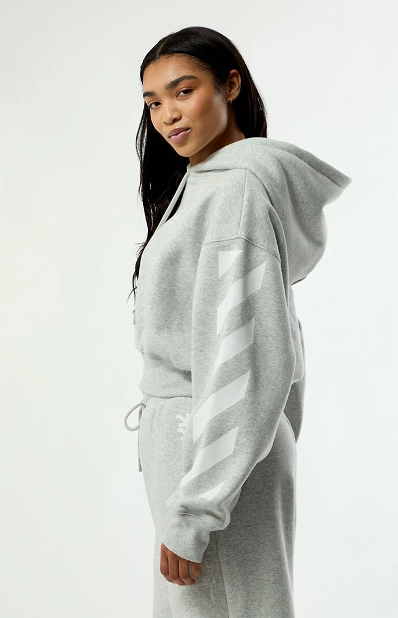 L/AB c/o Off-White Cropped Hoodie