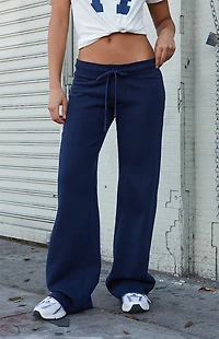 John Galt Navy Hilary Yoga Baggy Sweatpants