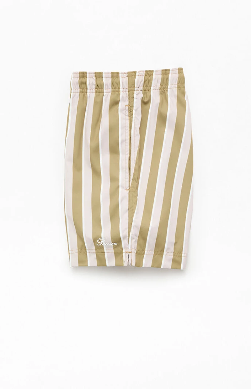 Pacsun Balcony Striped Eco 4.5" Swim Trunks