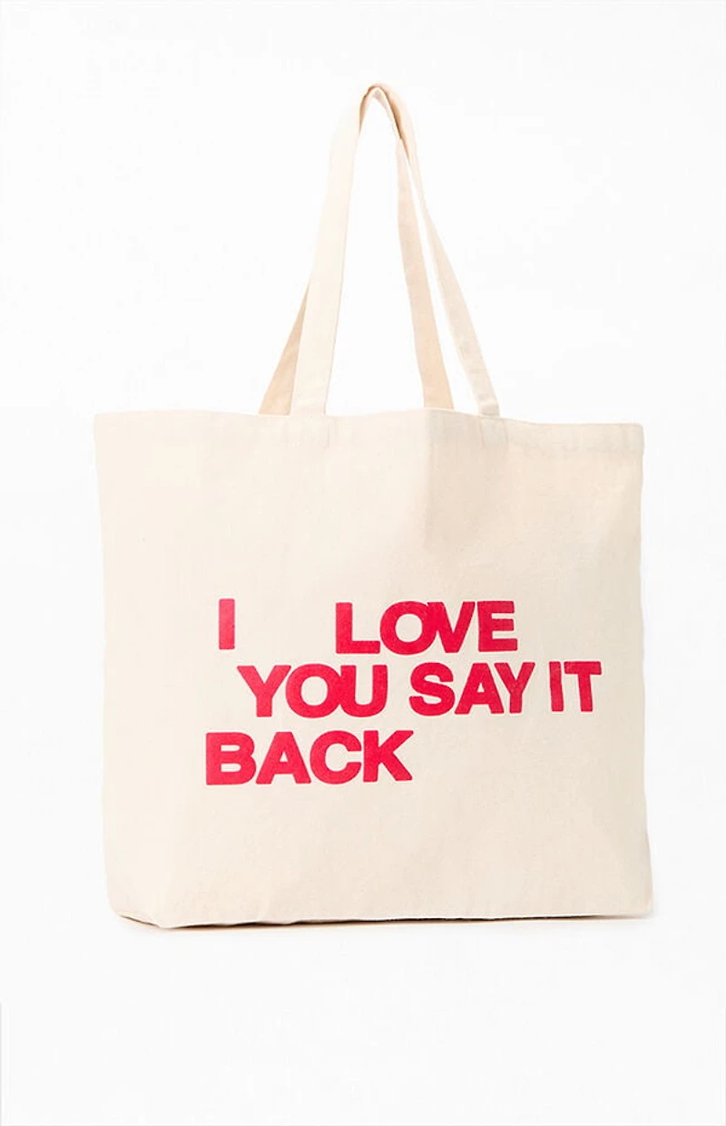 LONELY GHOST I Love You Say It Back Tote Bag