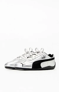 Puma Women's Silver Metallic Speedcat Sneakers
